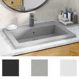 Vidaxl wasbak 600x450x120 mm graniet grijs