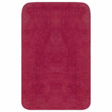 Vidaxl badmattenset stof fuchsia 3-delig