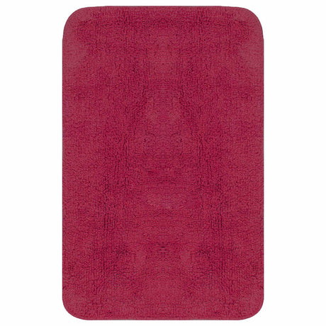 Vidaxl badmattenset stof fuchsia 3-delig
