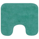 Vidaxl badmattenset stof turquoise 2-delig