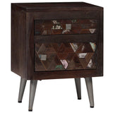 Vidaxl nachtkastje 40x30x50 cm massief gerecycled hout