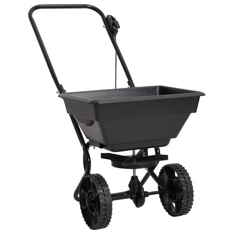 Vidaxl strooiwagen duwmodel 15 l 80x46x75 cm pvc en staal