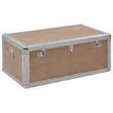 Vidaxl opbergkist 91x52x40 cm massief vurenhout bruin