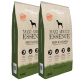 VidaXL Premium hondenvoer Maxi Adult Essence Beef Chicken 30 kg 2 st