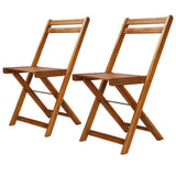 Vidaxl bistrostoelen 2 st massief acaciahout