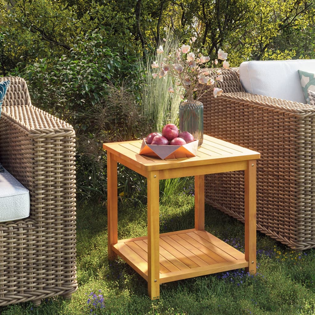 Vidaxl bijzettafel 45x45x45 cm massief acaciahout