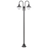 Vidaxl paalverlichting tuin e27 220 cm aluminium brons 2-delig