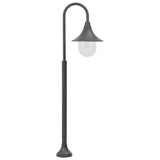 Vidaxl paalverlichting tuin e27 120 cm aluminium brons