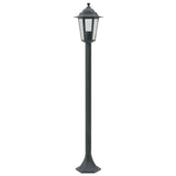 Vidaxl paalverlichting voor tuin e27 110 cm aluminium donkergroen 6 st