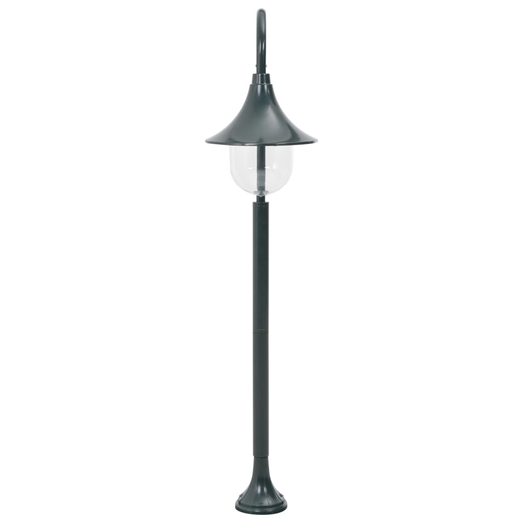 Vidaxl paalverlichting tuin e27 120 cm aluminium donkergroen