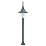 Vidaxl paalverlichting tuin e27 120 cm aluminium donkergroen