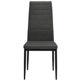 Vidaxl eetkamerstoelen 4 st stof donkergrijs