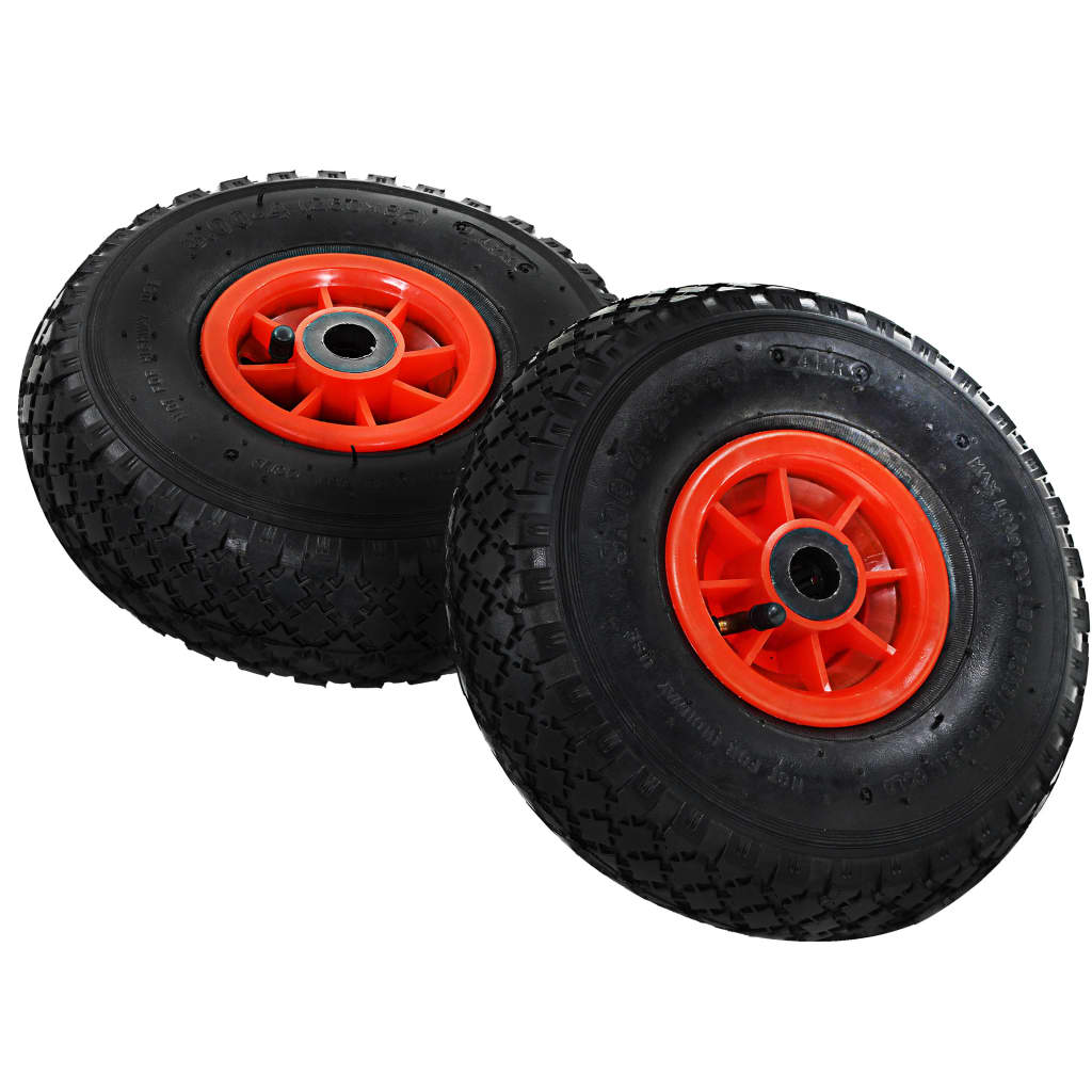 Vidaxl steekwagenwielen 4 st 3,00-4 (245x82) rubber