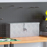 Vidaxl aluminium kist 48,5x14x20 cm zilverkleurig