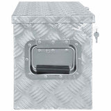 Vidaxl aluminium kist 61,5x26,5x30 cm zilverkleurig