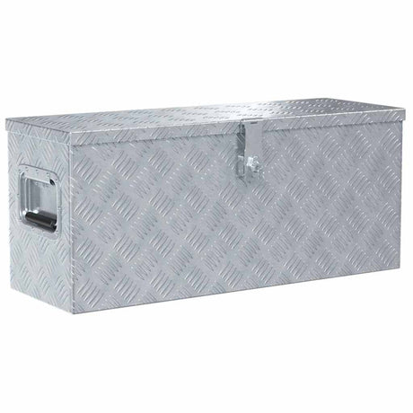 Vidaxl aluminium kist 76,5x26,5x33 cm zilverkleurig