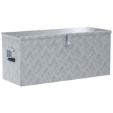 Vidaxl opbergkist 90,5x35x40 cm aluminium zilverkleurig
