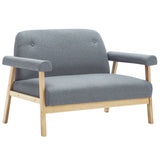 Vidaxl tweezitsbank stof lichtgrijs