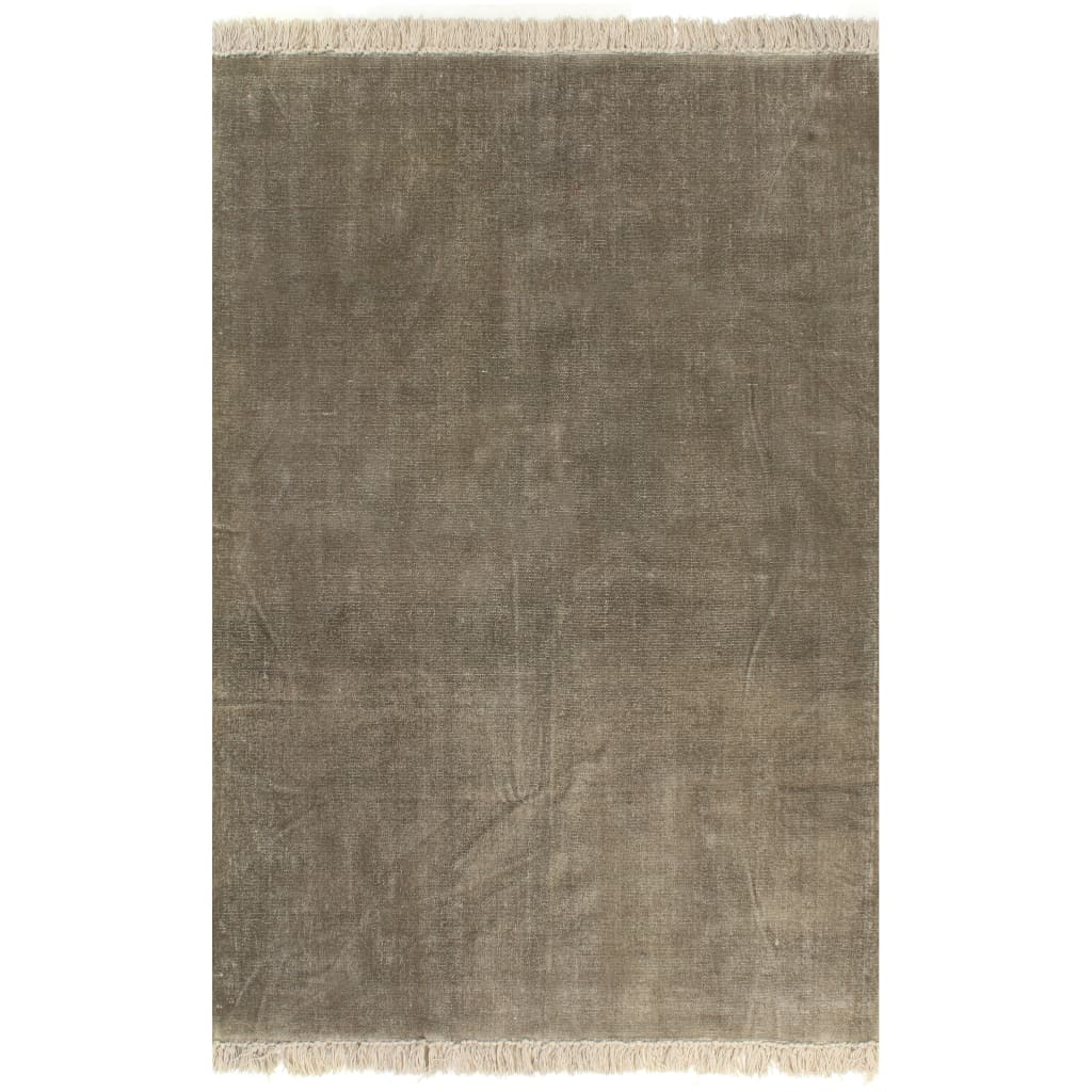 VidaXL Kelim vloerkleed 120x180 cm katoen taupe