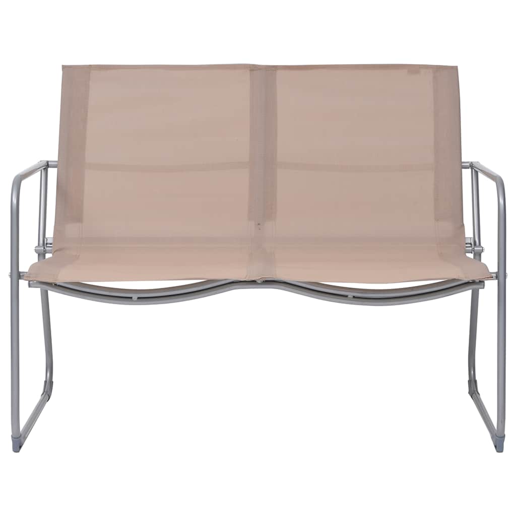 Vidaxl 4-delige loungeset stof en staal taupe