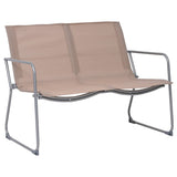 Vidaxl 4-delige loungeset stof en staal taupe