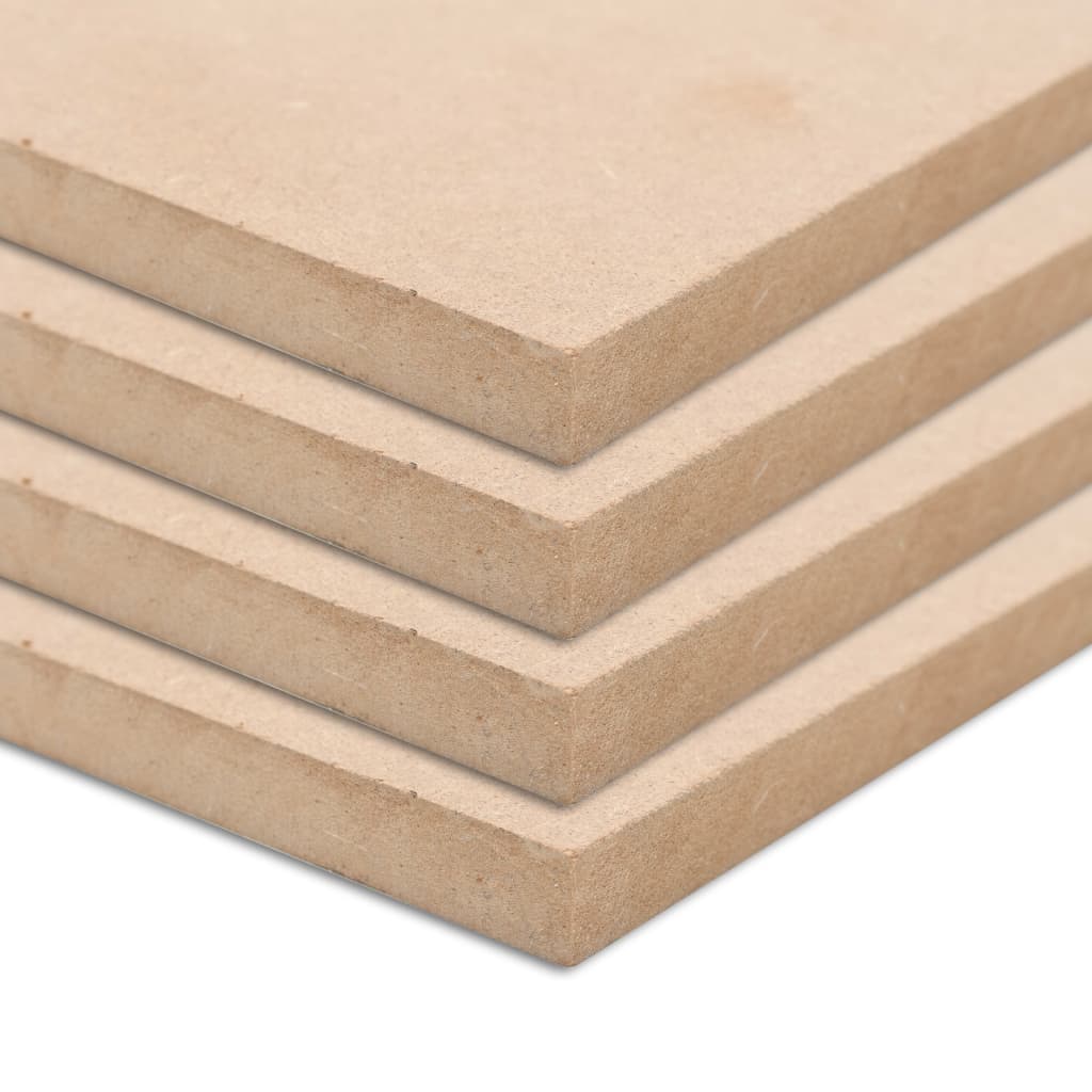 VidaXL MDF platen vierkant 60x60 cm 25 mm 4 st