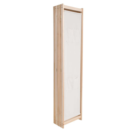 Vidaxl kamerscherm met 5 panelen 200x170x4 cm stof crème