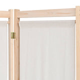 Vidaxl kamerscherm met 5 panelen 200x170x4 cm stof crème