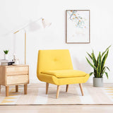 Vidaxl fauteuil stof geel