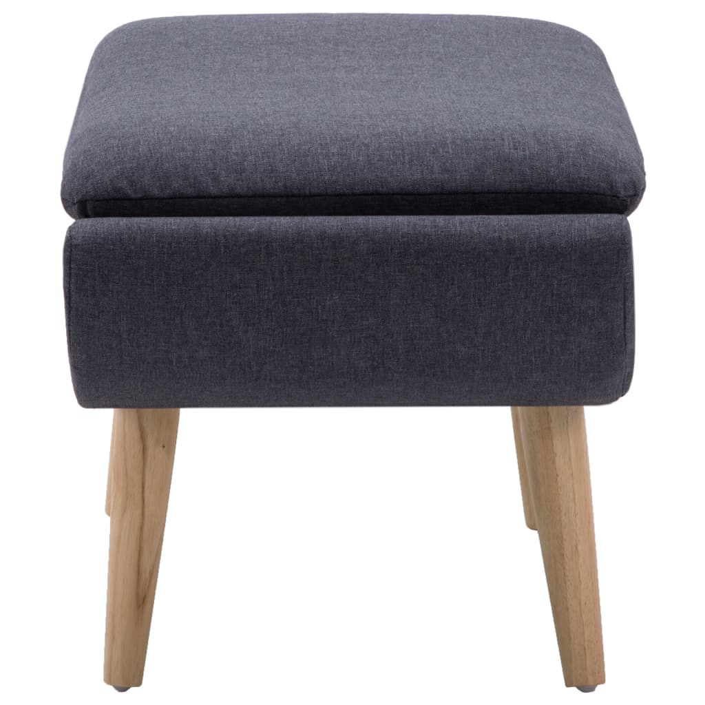 Vidaxl voetenbank 73x43x42 cm stoffen bekleding donkergrijs