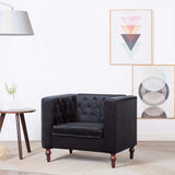 Vidaxl fauteuil fluweel zwart