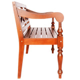 Vidaxl bank batavia 98 cm massief mahoniehout donkerbruin