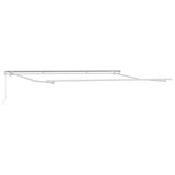 Vidaxl zijde frame wit 400 × 300 cm aluminium