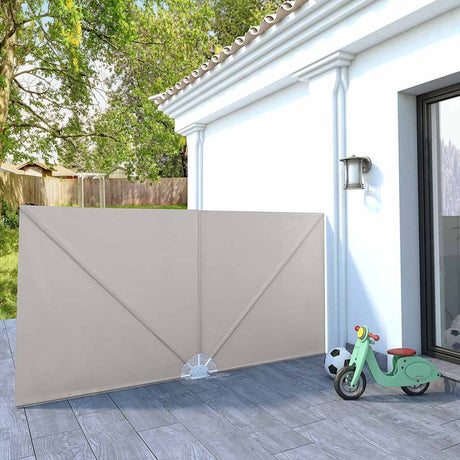 Vidaxl terrasscherm inklapbaar 300x150 cm crème