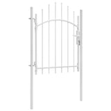 Vidaxl poort 1x1,75 m staal wit