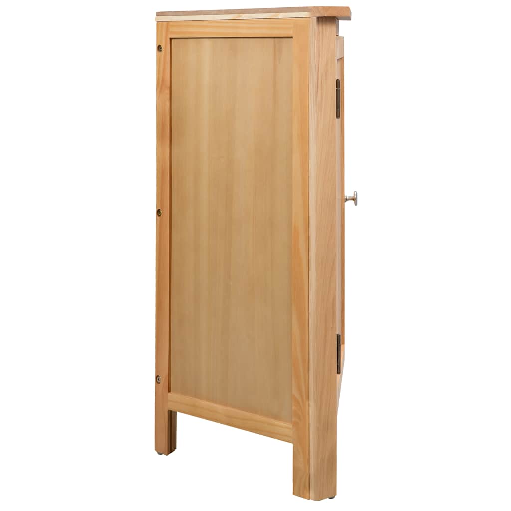 Vidaxl hoekkast 59x45x80 cm massief eikenhout