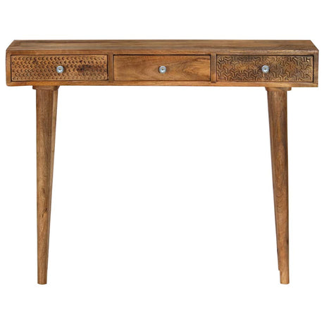 Vidaxl wandtafel 102x30x79 cm massief mangohout