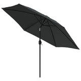 VidaXL Parasol met metalen paal 300 cm antraciet