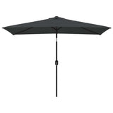 Vidaxl parasol met metalen paal 300x200 cm antraciet
