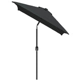 Vidaxl parasol met metalen paal 300x200 cm antraciet