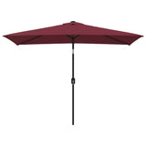 VidaXL Parasol met metalen paal 300x200 cm bordeauxrood