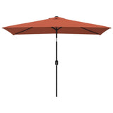 VidaXL Parasol met metalen paal 300x200 cm terracotta