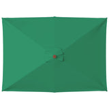 Vidaxl parasol met houten paal 150x200 cm groen