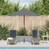 Vidaxl parasol met houten paal 150x200 cm antraciet