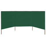 Vidaxl windscherm 3-panelen 400x120 cm stof groen