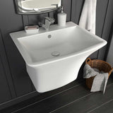 Vidaxl wasbak wit 53 x 44 x 37 cm geglazuurd keramiek