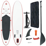 VidaXL Stand-up paddleboard opblaasbaar rood en wit