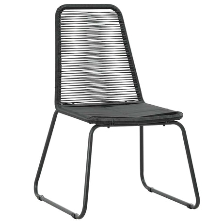Vidaxl tuinstoelen 2 st poly rattan zwart