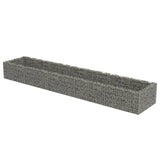 Vidaxl gabion plantenbak verhoogd 450x90x50 cm gegalvaniseerd staal