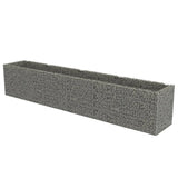 VidaXL Gabion plantenbak verhoogd 540x90x100 cm gegalvaniseerd staal